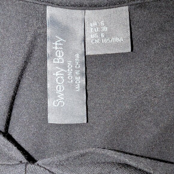 Sweaty Betty | Tori Twist Front Black Hooded Pullover Long Sleeves | Size 6 - Picture 5 of 12